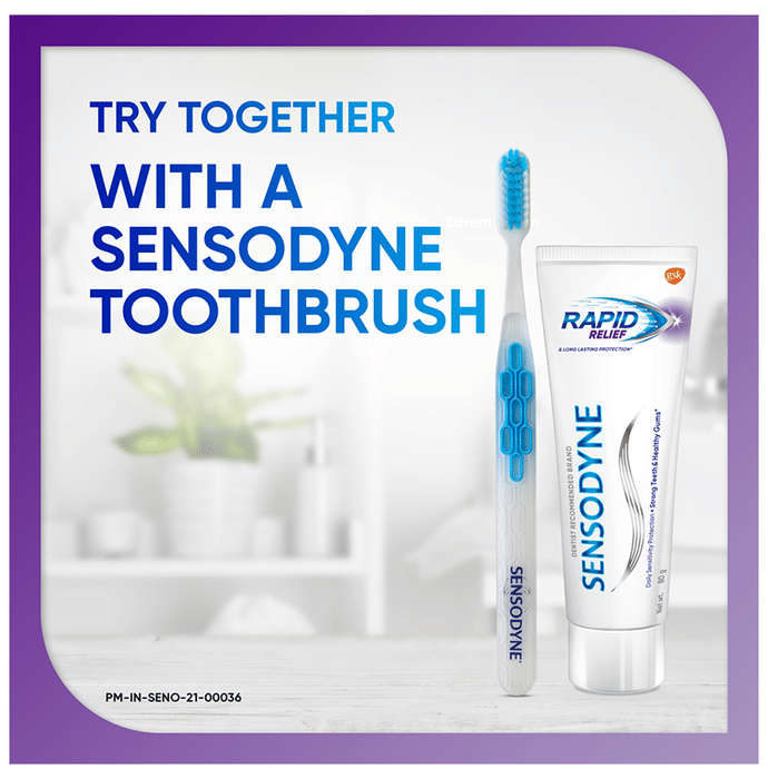 Sensodyne Rapid Relief Sensitive for Healthy Gums & Strong Teeth, Daily Protection Toothpaste