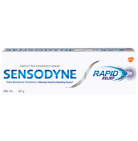 Sensodyne Rapid Relief Sensitive for Healthy Gums & Strong Teeth, Daily Protection Toothpaste