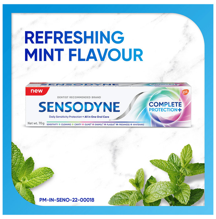 Sensodyne Complete Protection+ Tooth Paste For Sensitivity Protection & All in One Oral Care