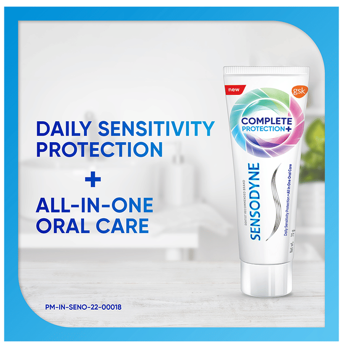 Sensodyne Complete Protection+ Tooth Paste For Sensitivity Protection & All in One Oral Care