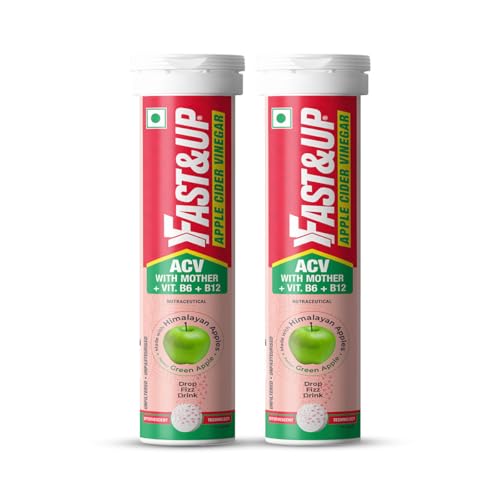 Image 2 of 15 count (Pack of 2) for the product Fast&Up Apple Cider Vinegar Effervescent Tablets 500Mg