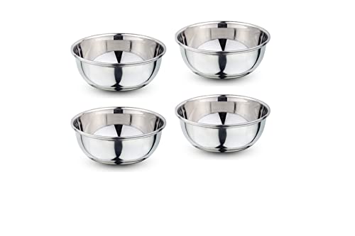 Image 2 of neelam Stainless Steel 5, 22 Gauge Diamond Prem 150 ml Vati Dinner Bowl