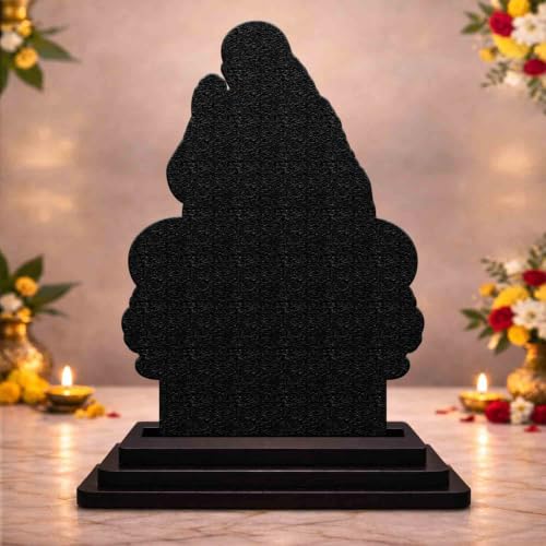 Image 2 of Sai Baba Wooden MDF Printed Idol with Stand, 4 x 5 Inch, Pooja Room Decor, Home Temple Mandir Decoration, Religious Gift