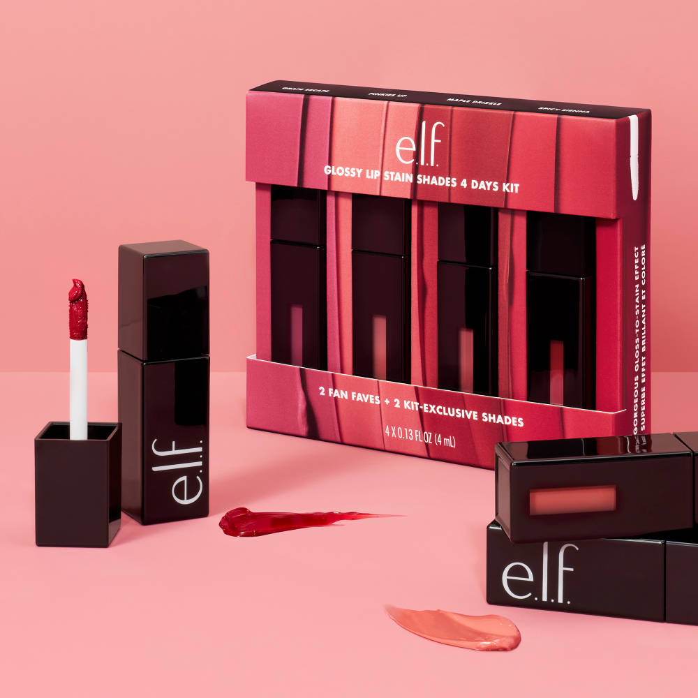 Image 8 of e.l.f. Cosmetics Glossy Lip Stain Shades 4 Days Kit