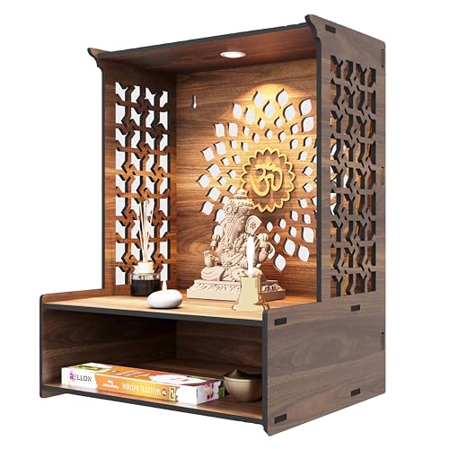 Image 6 of Rellon Industries Temple for Home Mandir with LED Spot Light (A4)