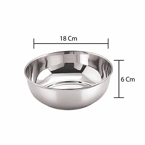 Image 4 of neelam Stainless Steel 10, 22 Gauge Vati 1000 ml Set of 6