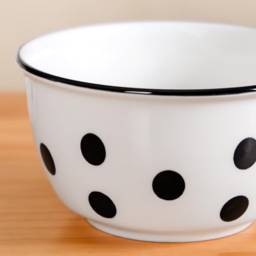 Image 7 of Nestasia Ceramic Soup Bowl with Spoon Set of 4 (400ml Each)