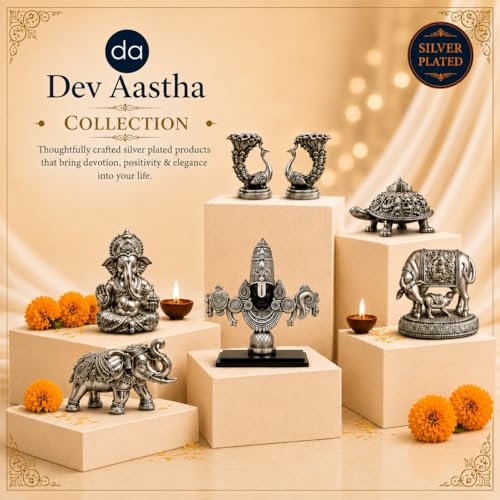 Image 6 of Dev Aastha Silver Plated Hanuman Idol for Car Dashboard and Home Decor – 2.75 Inch