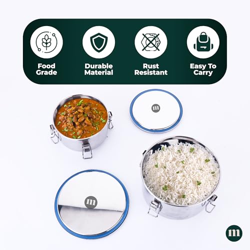 Image 17 of MARU Steel Leakproof Tiffin/Lunch Box