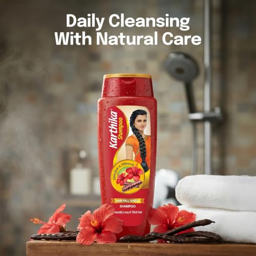 Image 7 of Karthika Hair Fall Shield Shampoo with the Goodness of Shikakai and Hibiscus 340 ml