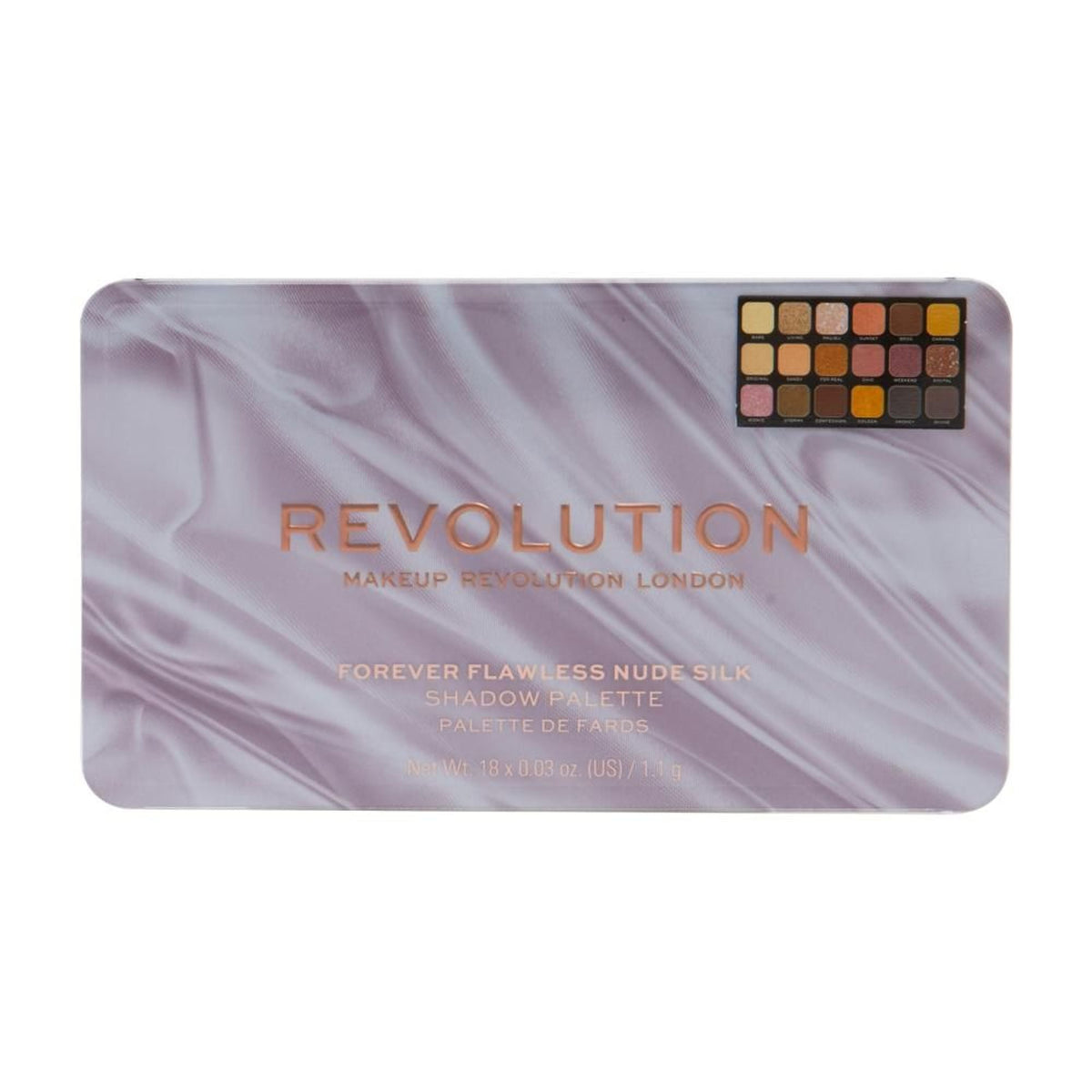 Image 5 of Makeup Revolution Forever Flawless Nude Silk Eyeshadow Palette