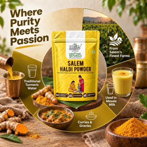 Image 10 of SAATYAKI NATURALS Organic Turmeric Powder
