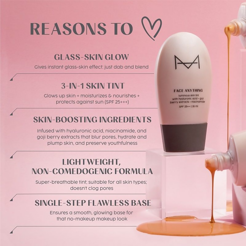 Image 4 of House Of Makeup Face Anything Luminous Skin Tint For Glass Skin - D10 Deep Skin Tone