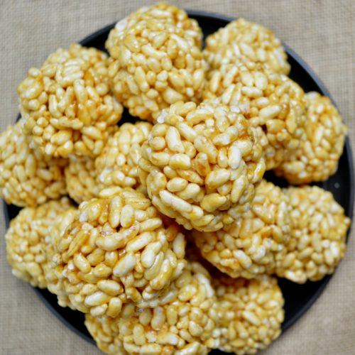 Image 1 of 500 gm for the product Tenali Ruchulu Murmura Laddu