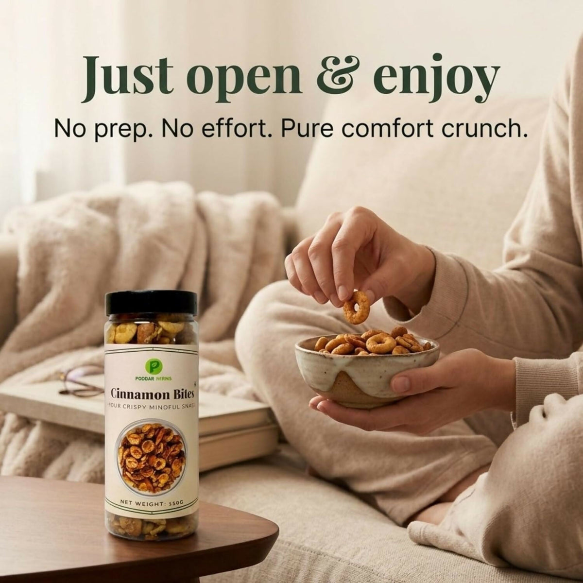 Image 7 of Poddar Farms Roasted Cinnamon Bites Wholesome, Healthy Snack