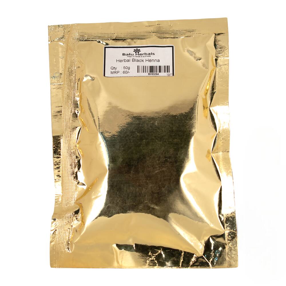 Image 1 of 50 gm / Pack of 1 for the product Balu Herbals Herbal Black Henna