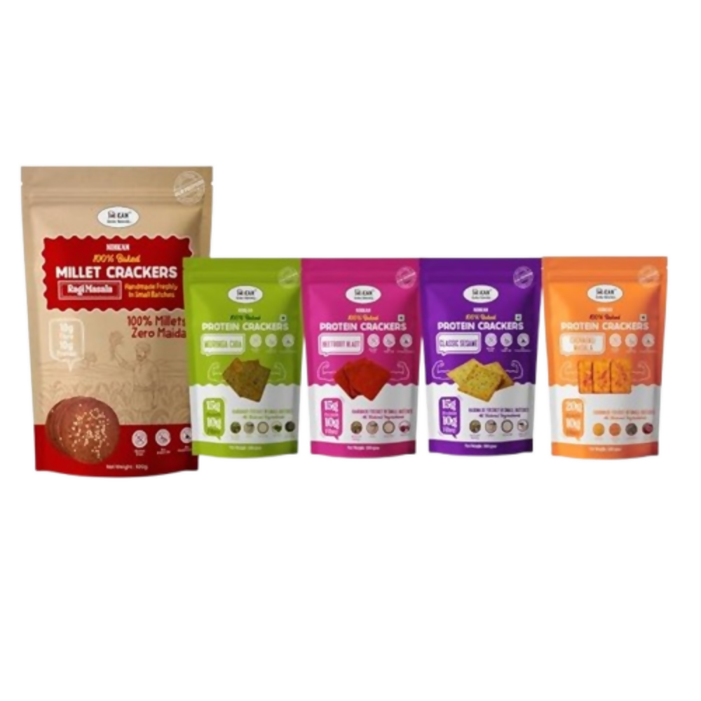 Image 1 of combo for the product NIHKAN Healthy Baked Crackers Multi Pack of 5
