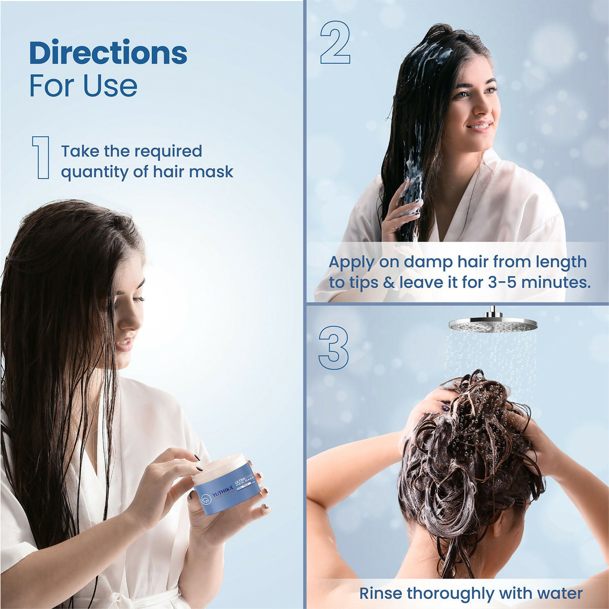 Image 5 of Yuthika Hair Mask For Dry, Frizzy & Damaged Hair|Premium Hair Mask For Women & Men