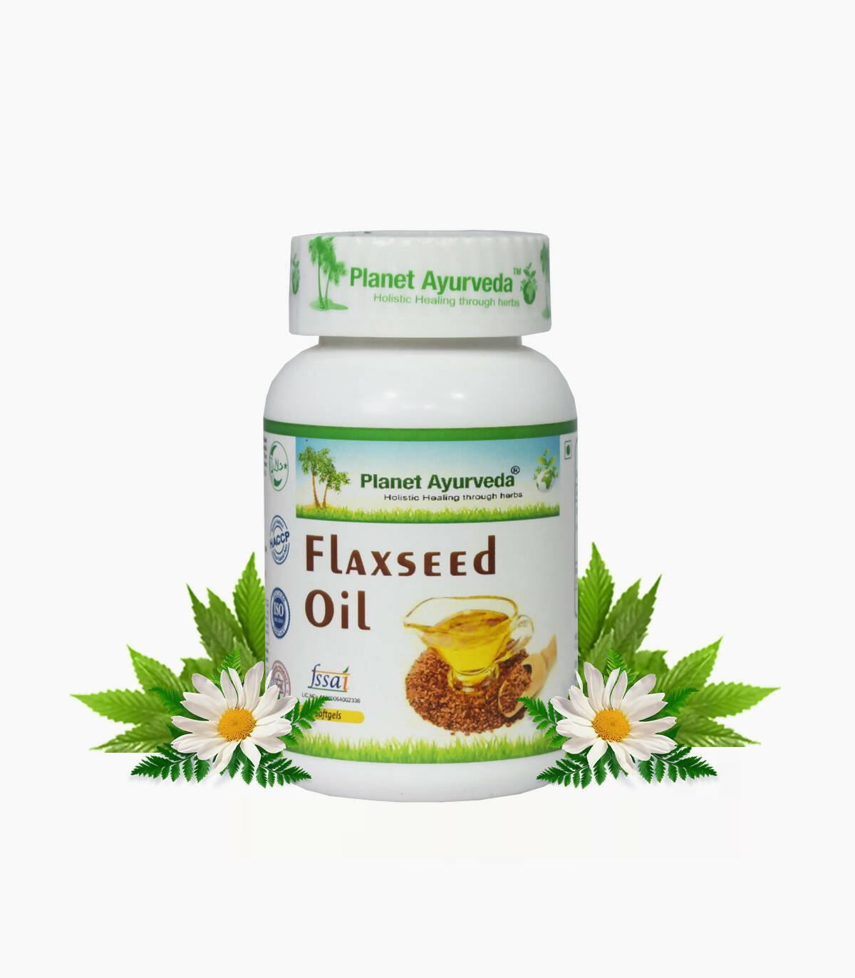 Image 1 of 60 caps for the product Planet Ayurveda Flaxseed Oil Capsules