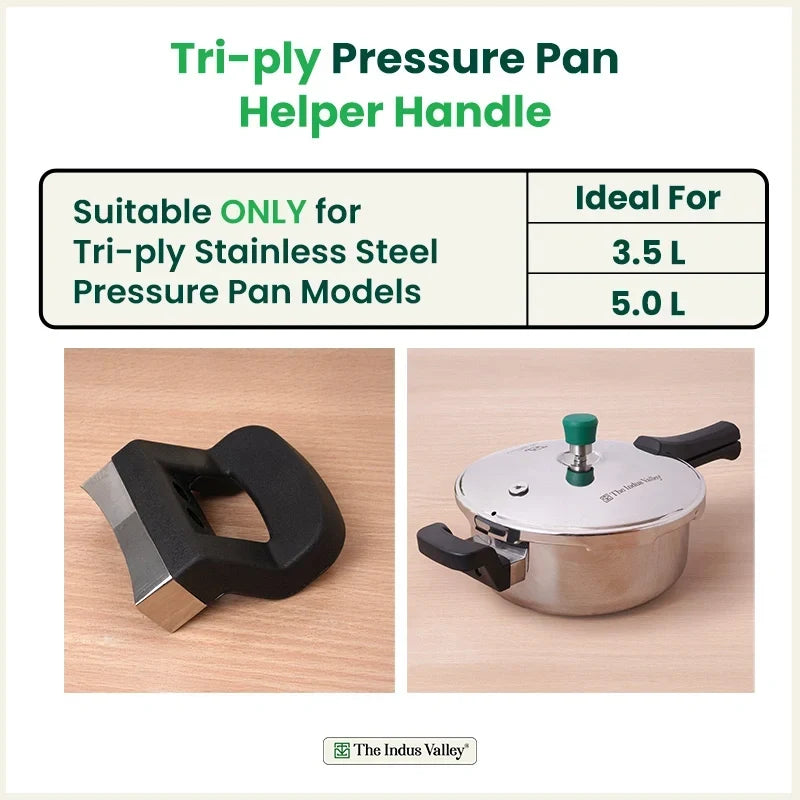 Image 2 of The Indus Valley 3.5L & 5.0L Triply Outer Lid Pressure Pan Helper Handle