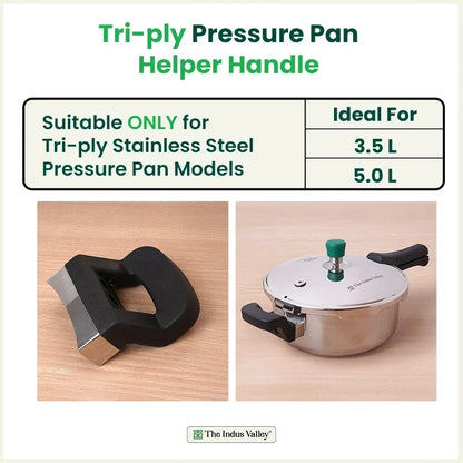 Image 2 of The Indus Valley 3.5L & 5.0L Triply Outer Lid Pressure Pan Helper Handle