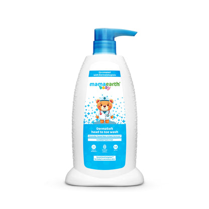 Image 1 of 250 ml for the product Mamaearth Baby Dermasoft Head To Toe Wash