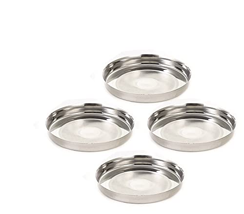Image 3 of neelam Stainless Steel Diamond Guj. Sada Thali 30.5 cm