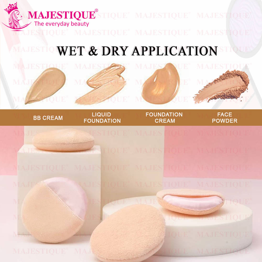 Image 3 of Majestique Round Cotton Powder Puffs