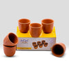 Image 1 of Default Title for the product Mitti Cool Clay Cherry Cup Set 100 ml - Terracotta Kullad Tea Cups for Chai & Coffee