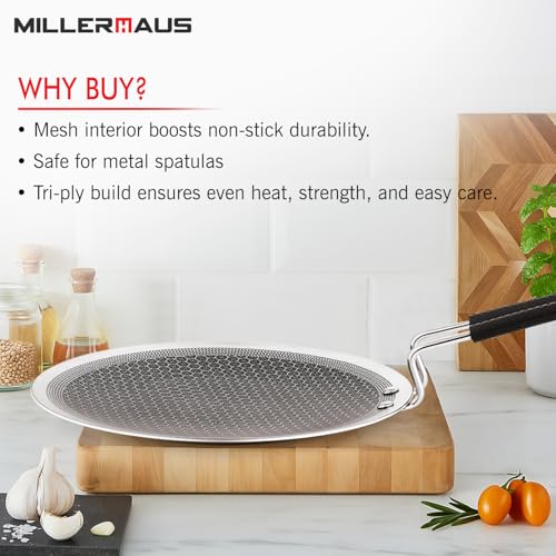 Image 6 of Millerhaus Triply Honeycomb 25cm Roti Tawa