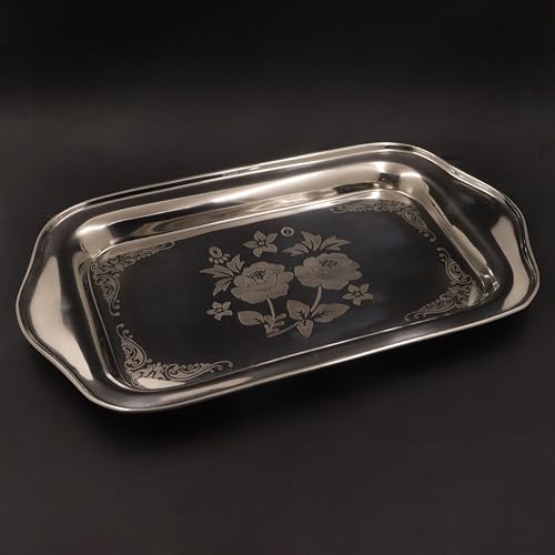 Image 2 of Spillbox Stainless Steel Multipurpose Serving Tray Set of 3