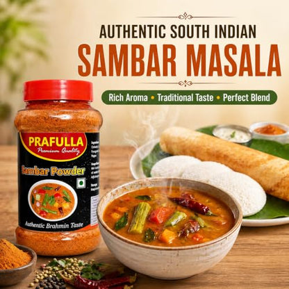 Image 2 of PRAFULLA Sambar Powder, Pack of 4, 250g each