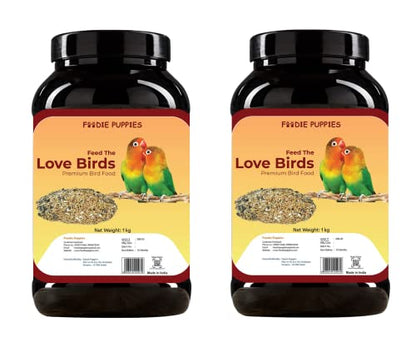 Image 5 of Container - Love Bird Seed, 2Kg for the product Foodie Puppies Bird Food for Lovebirds