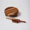 Image 1 of Default Title for the product Vesta Homes Wooden Chakla Belan Set for Kitchen | 10 * 10 * 3, 13 * 1.75 Inches