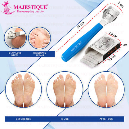 Image 2 of Majestique Corn Cutter Callus Remover For Foot With 10 Blades