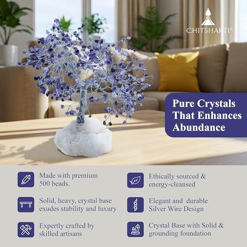 Image 5 of Chitshakti Amethyst Crystal Tree – 500 Beads