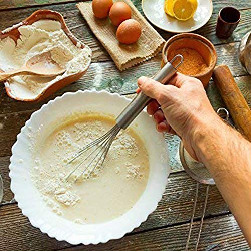 Image 5 of Hand Blanders Clazkit Stainless Steel 11" Hand Whisk for Coffee,Stirring Kitchen Tool