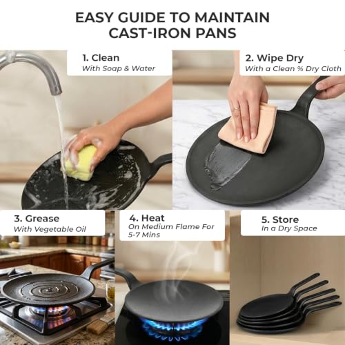 Image 9 of HomeEssentials Cast Iron Tawa