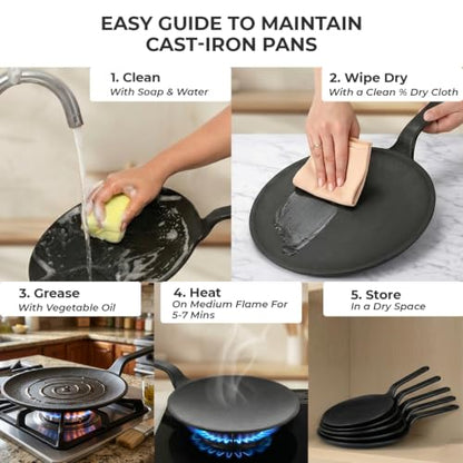 Image 9 of HomeEssentials Cast Iron Tawa