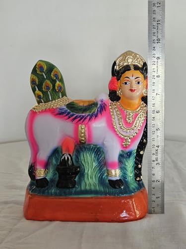 Image 2 of Breeze Handicrafts Paper Mache golu Doll kamadhenu showpiece for navaratri