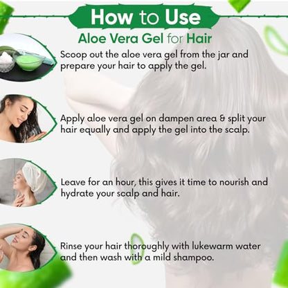 Image 6 of Kazima Aloe Vera Gel Raw - 100% Pure Natural Gel - Ideal for Skin Treatment, Face, Acne Scars, Hair Treatment, Moisturizer & Dark Circles (250 Gram)
