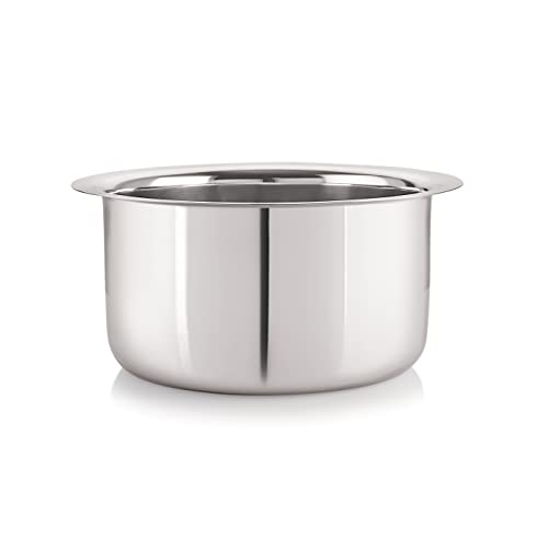 Image 2 of neelam Stainless Steel 10, 22 Gauge, Induction & Gas Stove Friendly Tope 1100 ml