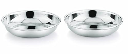 Image 3 of neelam Stainless Steel Prem Small Halwa Plate 14 cm Set of 6