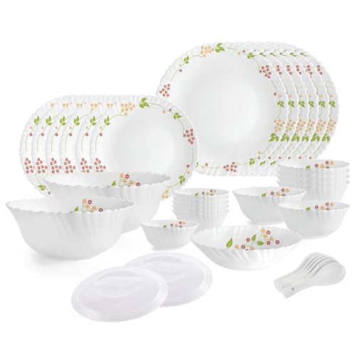 Image 4 of Extra Large for the product CELLO Secret Garden Dazzle Series Opalware Dinner Set