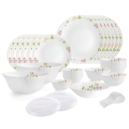 Image 4 of Extra Large for the product CELLO Secret Garden Dazzle Series Opalware Dinner Set