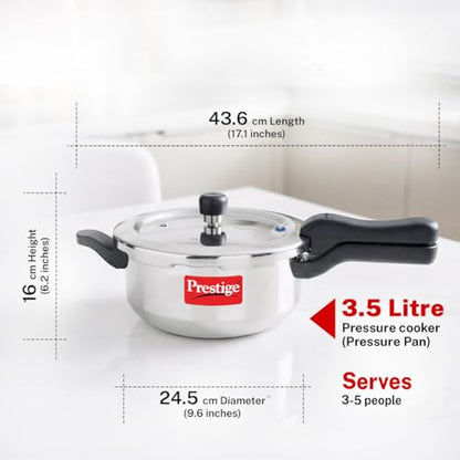 Image 4 of Prestige Svachh Aluminium Outer Lid Pressure Cooker 3.5 L