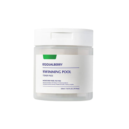 Image 1 of 220 ml for the product Eqqualberry Swimming Pool Toner Pads 30pcs – Dual-Textured Pads for Pore Care & Gentle Exfoliation
