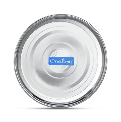 Image 2 of neelam Stainless Steel Diamond Buffet Plate 17.5 cm Set of 6