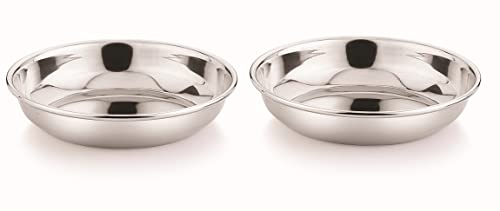 Image 4 of neelam Stainless Steel Prem Small Halwa Plate 13 cm Set of 6