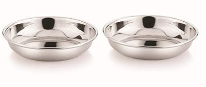 Image 4 of neelam Stainless Steel Prem Small Halwa Plate 13 cm Set of 6